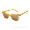 Wholesale Colorful Label Cat Eye Men Blue Light Acetate Cellulose Sunglasses